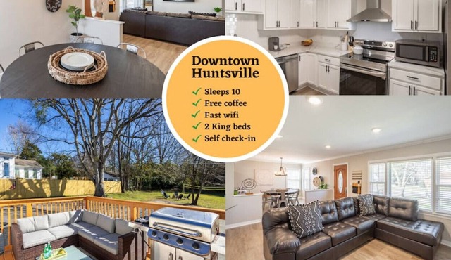 Cali · Relax & Unwind - Downtown Huntsville (Sleeps 10)