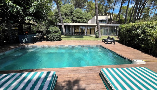 Californian-style house in the pines at Villeneuve Les Avignon