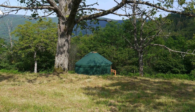 Calm and cocooning, the Marguerite yurt
