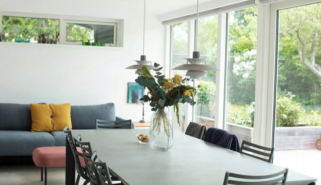 Calm in modern house near water