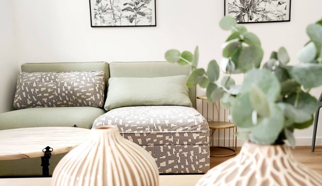 Calme, balcon, entre ville & lac, 56 Celadon