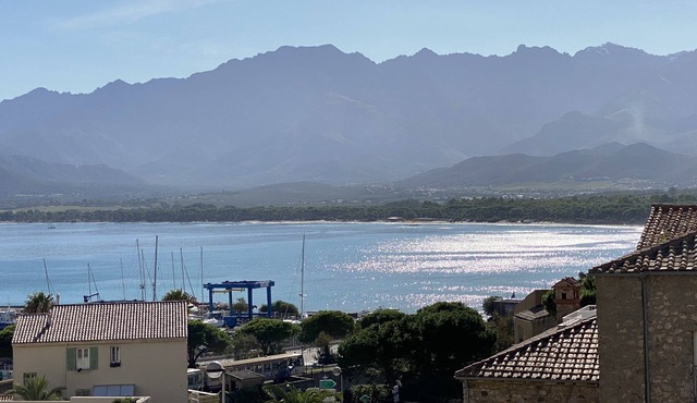CALVI, T2, Sea view, Wifi, beach and center 5 mn away, Air-conditioned, 4personnes