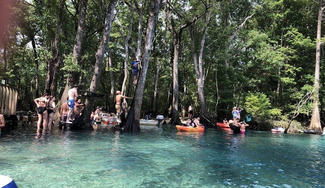 Camp directly on the river
