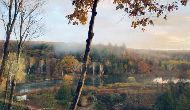 Camp HighBridge 2 Bed 1 Bath Big Manistee River, Private Frontage. Bunk House!