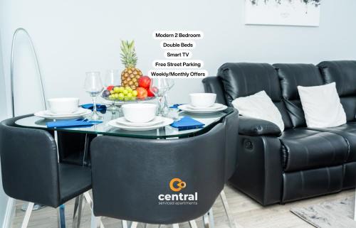 Campbell by CENTRAL SERVICED APARTMENTS - 2 Bedrooms - Monthly & Weekly Bookings Welcome - FREE Street Parking - 2 Double Beds - WiFi - Smart TVs in Rooms