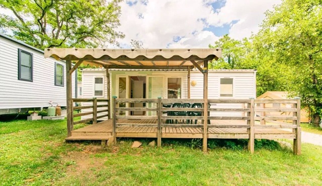 Camping maeva Escapades Coeur d'Ardèche * - 3 Room Mobile Home 5/7 People Air Conditioned + TV