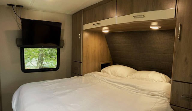 Camping Adventure in new RV, Patio,Fire pit & BBQ Grill