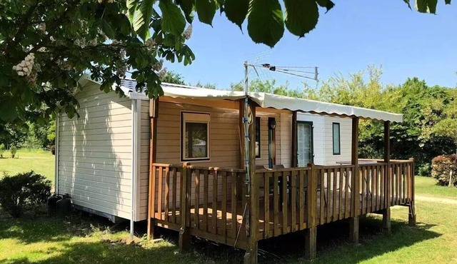 Camping Au Pré de l'Etang * - Mobile home Bermuda 4 rooms 6 persons