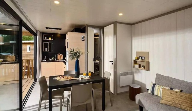 Camping Beau Rivage * - Premium chalet 38m2 - 3 bedrooms - 8 people