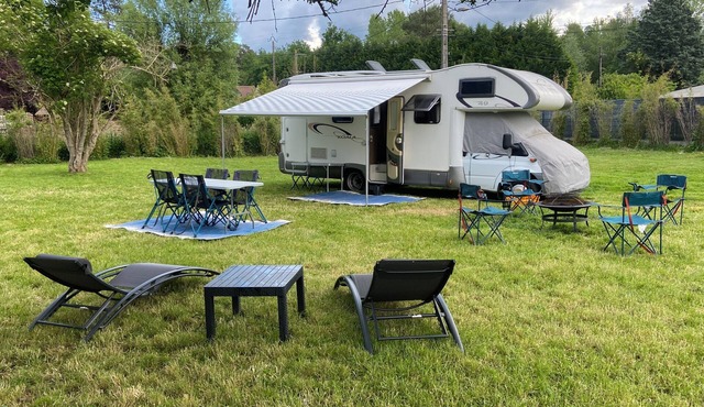 Camping Car au Charme de la Forêt with garden Forêt Trois Pignons on foot.