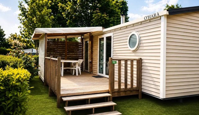 Camping de la Baie - Baie de Somme Nature - Pendé/Routhiauville * - Comfort mobile home + 4 people