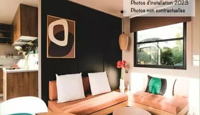 Camping de la Liez * - Mobile home New Loggia 3 Rooms 4 People Air-conditioned