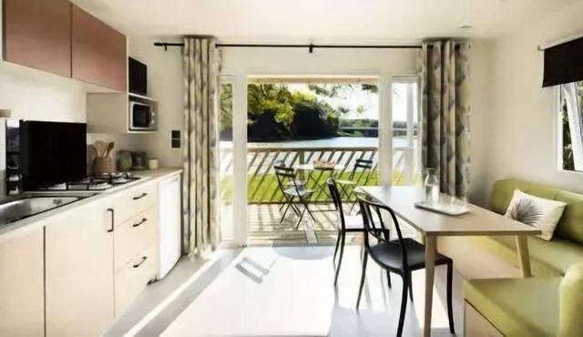 Camping de la Liez * - Mobile home New Family 3 Rooms 4 People Air-conditioned