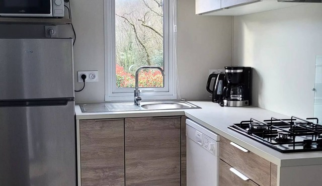 Camping des Cerisiers * - Mobil Home Bahia Duo comfort 6 people