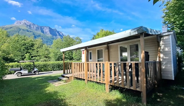 Camping du Lac de Carouge * - Mobile home 2 bedrooms + Air conditioning + Terrace 6 people