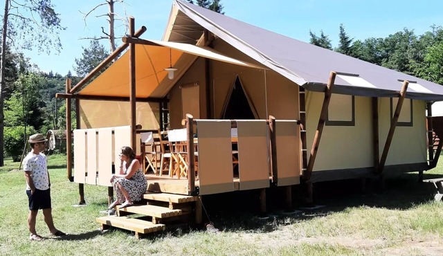 Camping du Viaduc* - Jungle Lodge 3 Rooms 5/7 People Without sanitary facilities