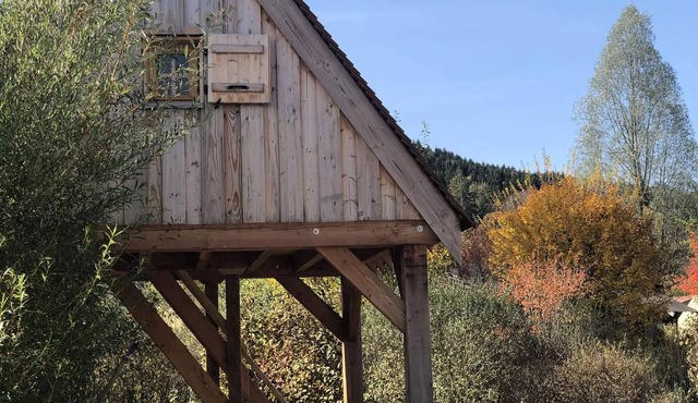 Camping Ecologique la Roche d'Ully* - Chalet on stilts Le Grenier Blochet 1 room 4 people