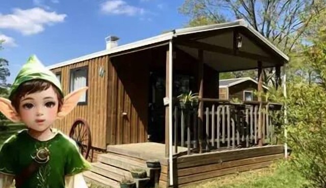 Camping Ecologique le Lac O Fées * - MORGANE ou ANA ou CASSANDRE Mobil-home Confort 31m² - 2 chambres sur parcelle >100m2 4 personnes