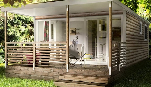 Camping ecovillage SOLEIL DU PIBESTE * - Mobile home Tourmalet 2 bedrooms = bed linens + towels + household 4 people