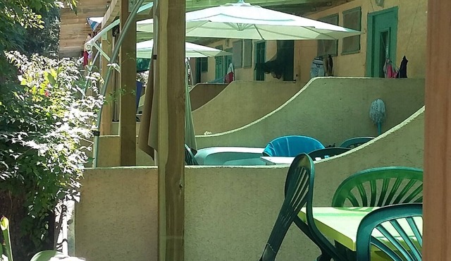 Camping Europa-beach au bord de mer .