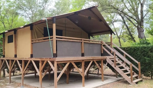 Camping Flower La Rivière * - Lodge on Stilts Comfort + 3 rooms 4/5 people Without Sanitary
