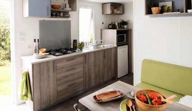 Camping les Bords du Guiers *** - Super Mercure mobile home 3 rooms 4/5 people