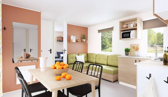 Camping Ker Yaoulet * - Mobile Home 4 Rooms 6 People + TV