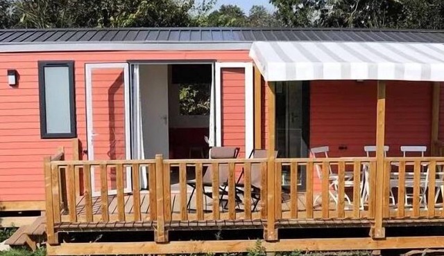 Camping L'Escapade * - Mobile home Florès 34m2 (3 bedrooms) + terrace 7 people