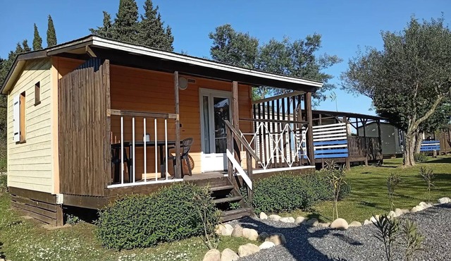 Camping l'Olivier * - Chalet Prestige 2 people