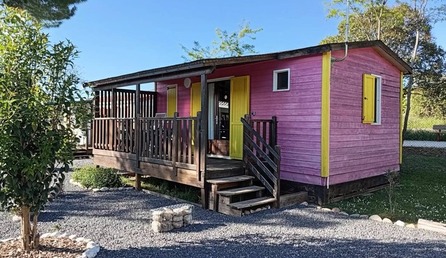 Camping l'Olivier * - Chalet Eco 2 bedrooms 4 people