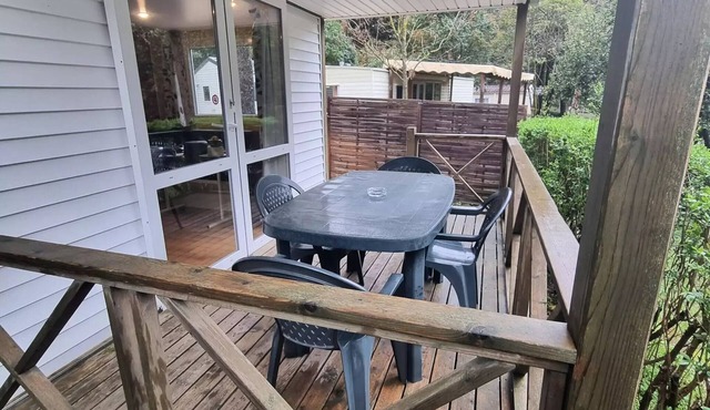 Camping L'Orée des Cévennes * - Mobil home with integrated terrace 4 people