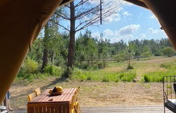Camping la Kahute - Tente lodge au coeur de la forêt