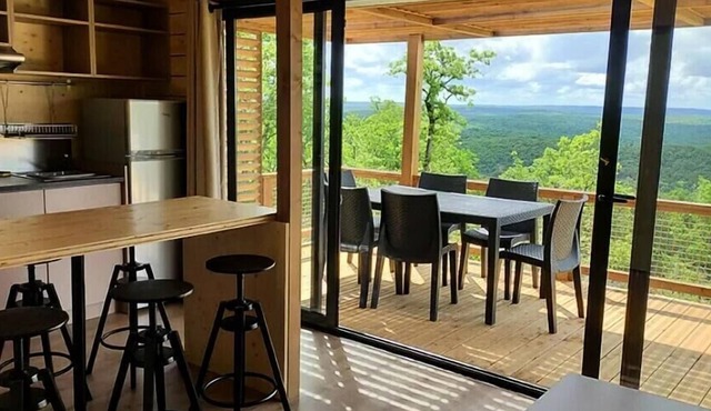 Camping La Truffière*** - Panoramic Nature Chalet 4 Rooms 6 People