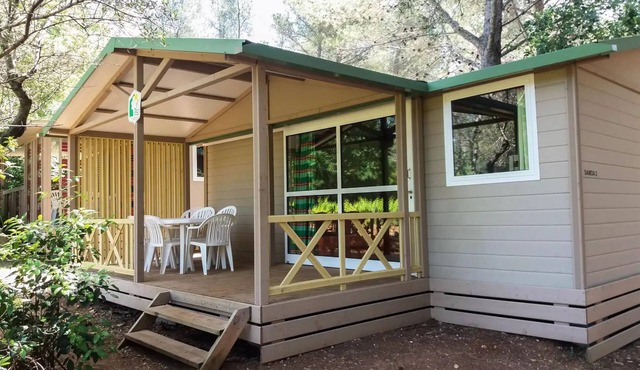 Camping Le Beau Vézé* - Chalet Samoa 4 rooms 6 people