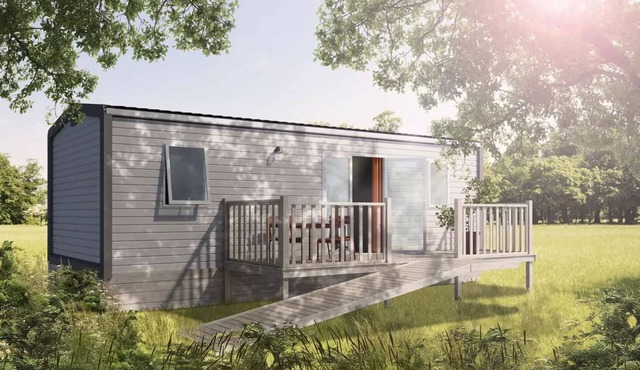 Camping Le Braou* - Privilège PMR 30m² - 2 bedrooms - Air conditioning + TV + dishwasher 4 people