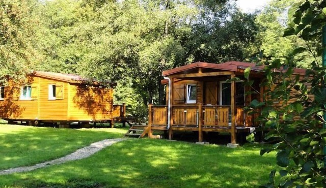 Camping le Buisson * - Comfort Wooden Chalet 3 rooms 4 people