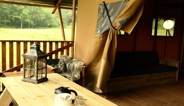 Camping le Buisson **** - Luxury Tent Lodge Safari Premium 3 rooms 4/5 people