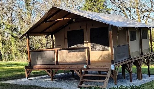 Camping Le Clos du Blavet * - Lodge Kenya 3 rooms 5 people Without sanitary facilities