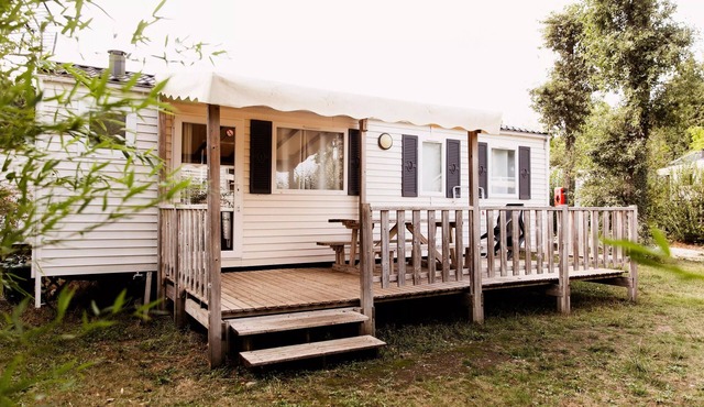 Camping Le Paradis * - Mobile Home Arum 4 Rooms 6 People + TV