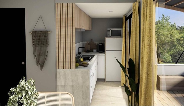 Camping Le Petit Trianon **** - Mobi home Privilège 3 rooms 4 people