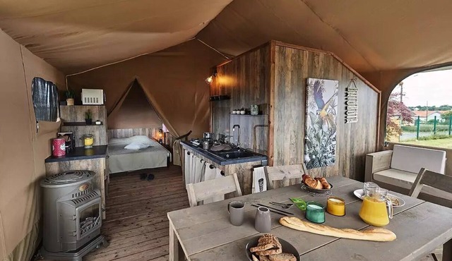 Camping le Pont * - Lodge tent KENYA 6 people