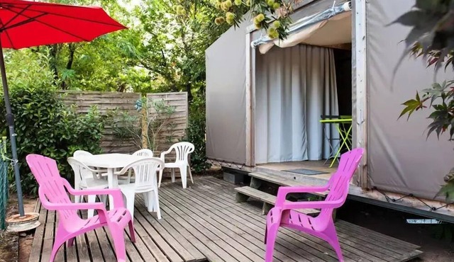 Camping Les Châtaigniers * - Mobil canvas Maori 3 rooms 4 people Without Sanitary