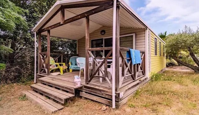Camping Les Albères * - Mobil Home Loisirs 3 Rooms 4 People Air Conditioned + TV
