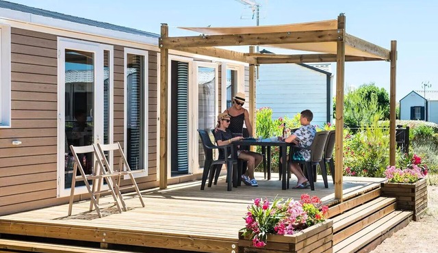 Camping Les Mûriers * - Luxury Chalet 4 Rooms 6 People Air Conditioned + TV