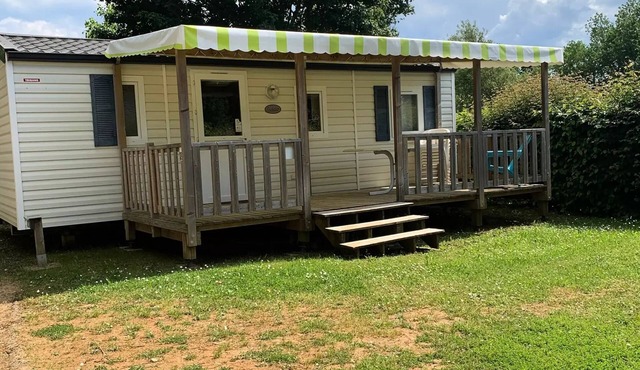 Camping les Poutiroux * - Mobilhome 3 Chambres avec terrasse couverte 6 personnes