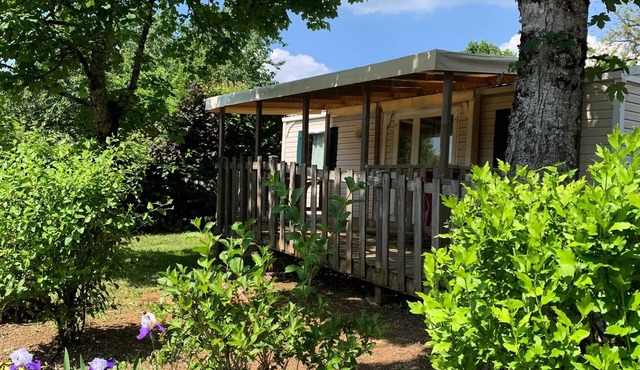 Camping les Poutiroux * - Résidence mobile - adapté aux personnes à mobilité réduite +TERRASSE COUVERTE 5 personnes