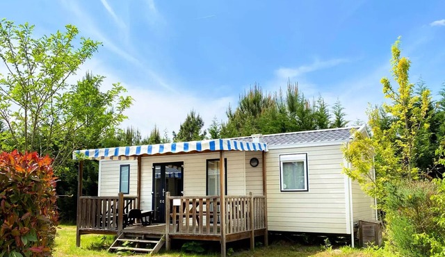 Camping Lou Broustaricq* - Mobile home Seychelles 4 Rooms 6 People Air Conditioned