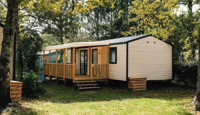 Camping Lou Broustaricq* - Mobile home Bali 4 Rooms 6 People Air Conditioned