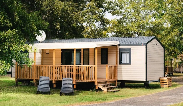 Camping Lou Broustaricq* - Mobile home Padang Padang 5 Rooms 8 People Air Conditioned