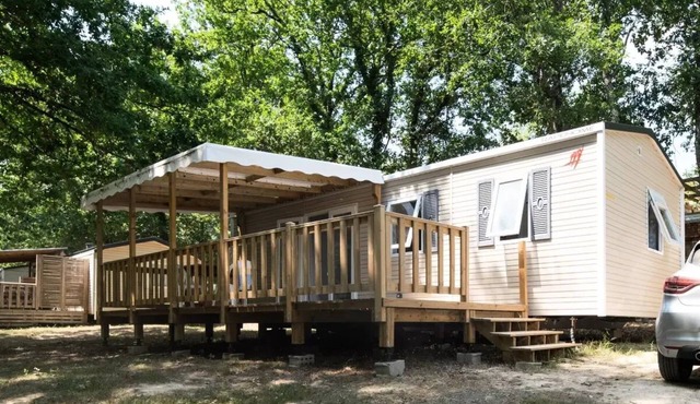 Camping maeva Escapades Les Lacs d'Armagnac * - Comfort Wooden Mobile Home 3 Rooms 4 People